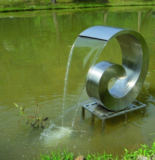 Edelstahl Wasserspiel Loop Gartencenter Holzum
