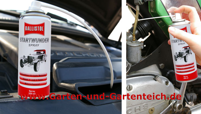 Starthilfespray für alle Motoren - Gartencenter Holzum