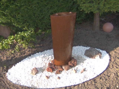 Wasserspiel Noblese, Corten-Stahl, Komplettset