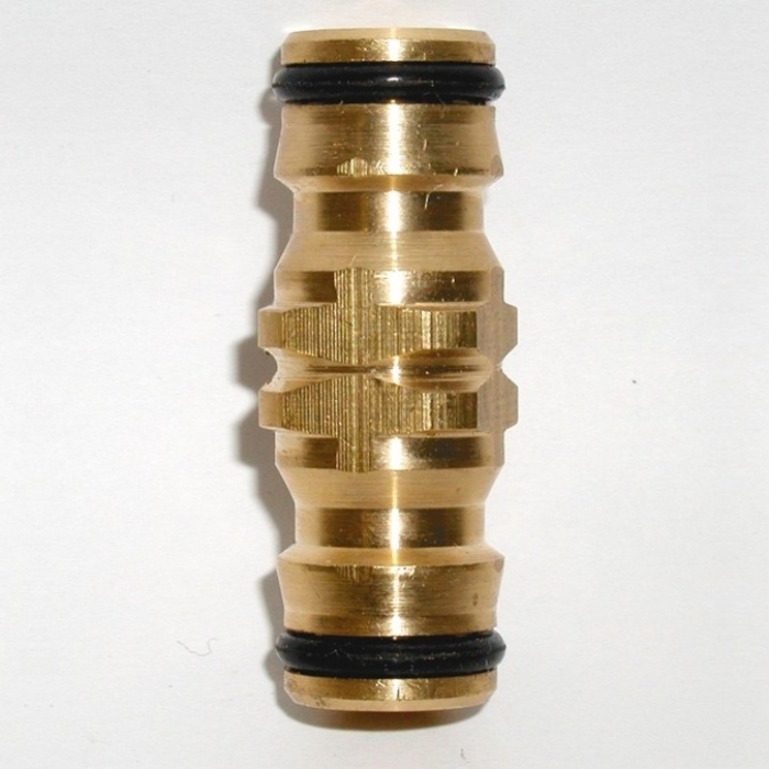 Messing Doppelstecker 1⁄2 Zoll