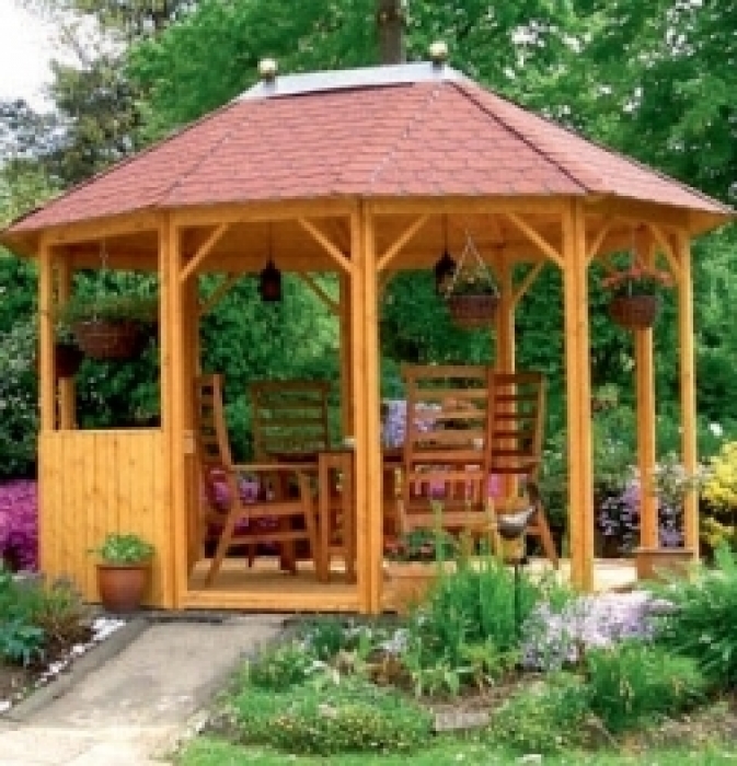Pavillon BELLEAIR PREMIUM 12-eck Durchmesser 370 cm