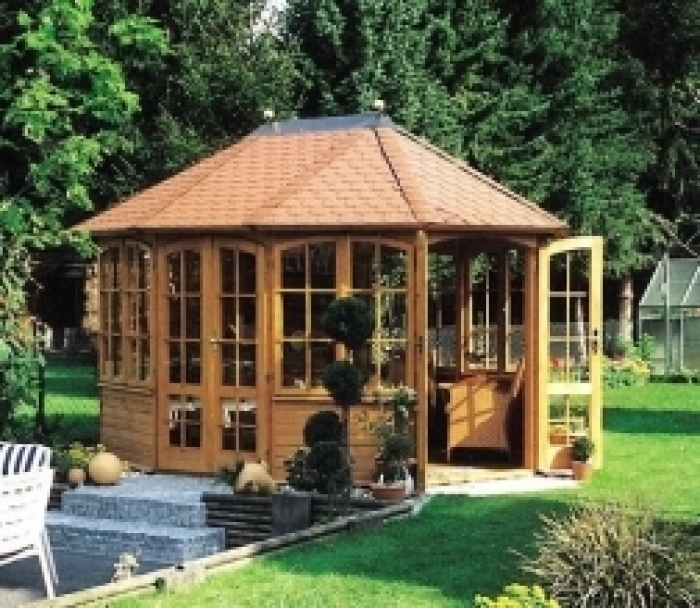 Pavillon ELEGANCE PREMIUM 10-eck, 350 x 470 cm