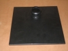 Anschlussplatte Cheops-Filter Muffe Ø 50 290 x 290 x 10mm, 8 Bohrungen 6,5mm exzentrisch durchgehend