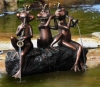 Frosch Kapelle 3x Wasserspeiend
