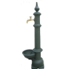 Säulenbrunnen aus Grauguss grün
